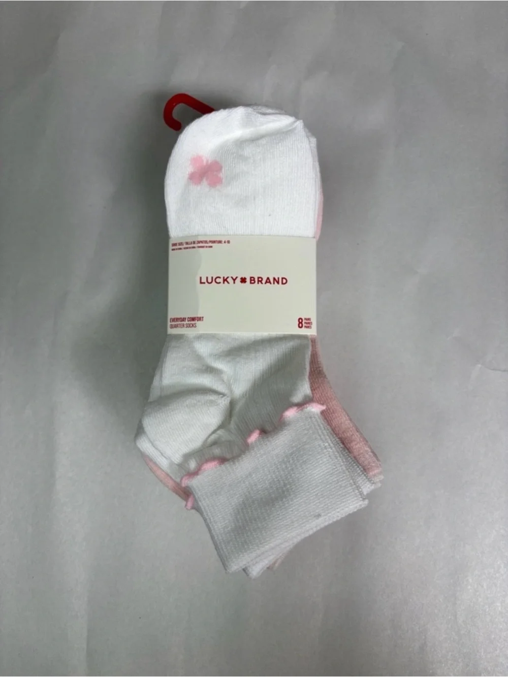 New Lucky Brand Socks Women’s 8 Pair Multicolor Quarter Socks Casual Activewear